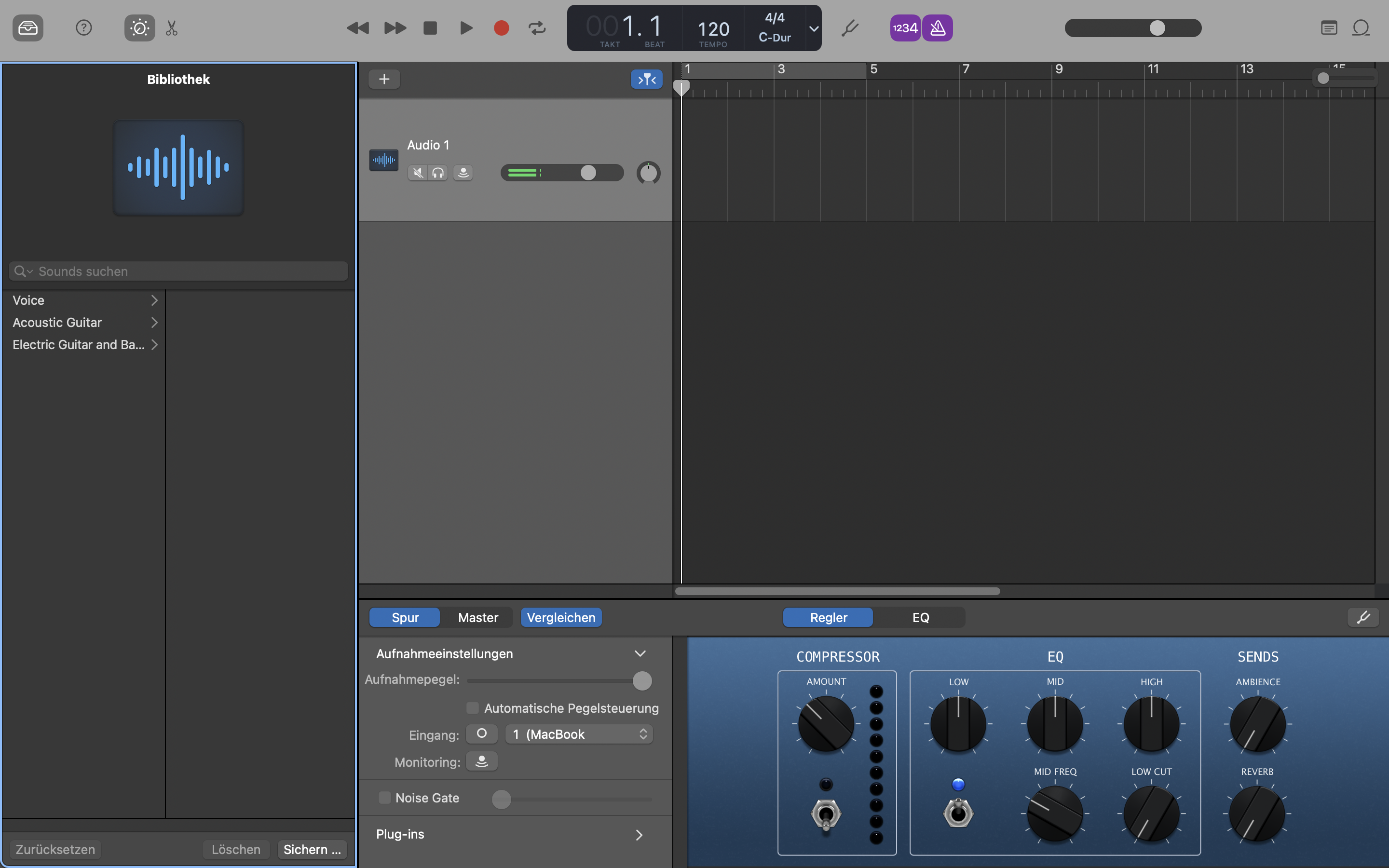 Screenshot Garageband